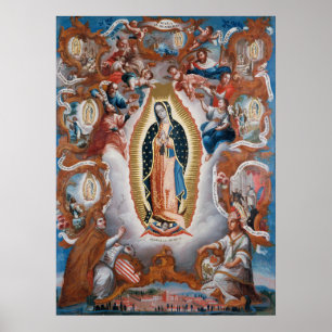 Affiche artistique "Vierge de Guadalupe"