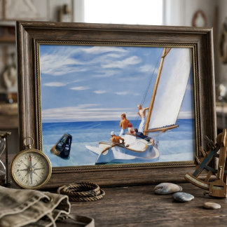 Affiche artistique vintage d'Edward Hopper