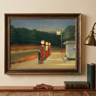Affiche artistique vintage d'Edward Hopper