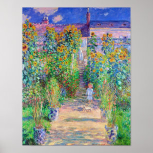 Affiche Artist's Garden, Monet