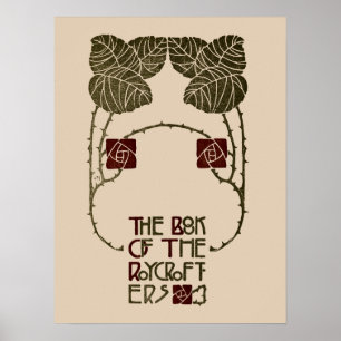 Affiche Arts and Crafts Roycroft book par Elbert Hubbard