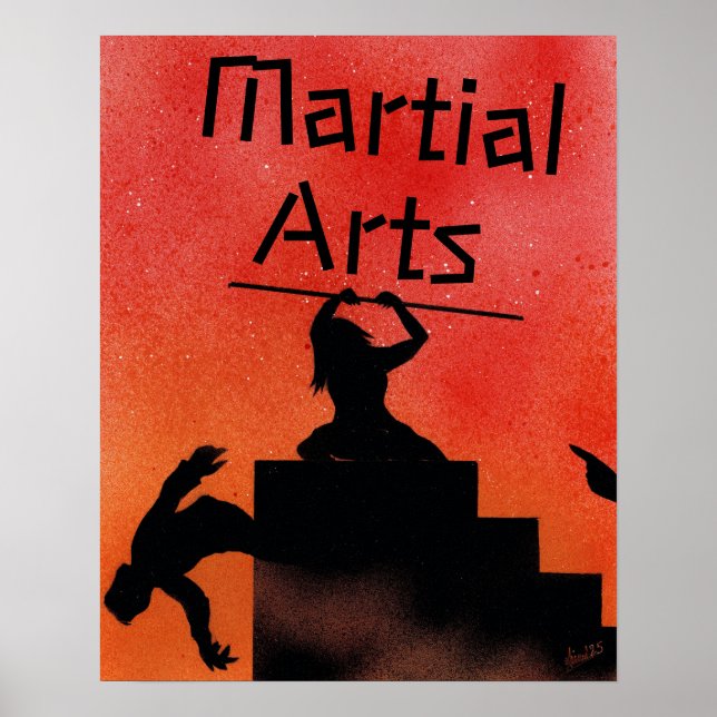 Affiche Arts Martiaux (Devant)
