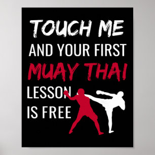 Affiche Arts martiaux comiques de Muay Thai Comt Sports au