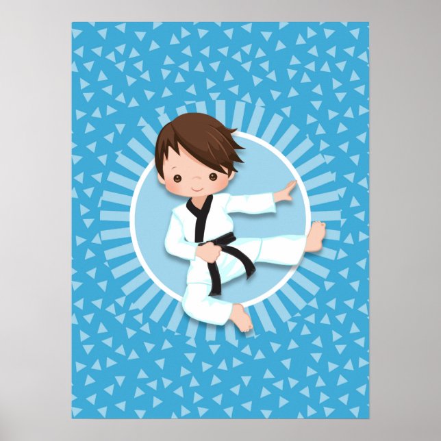 Affiche Arts martiaux de Brown Hair Karate (Devant)