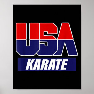 Affiche Arts martiaux de karaté 2021 Équipe USA