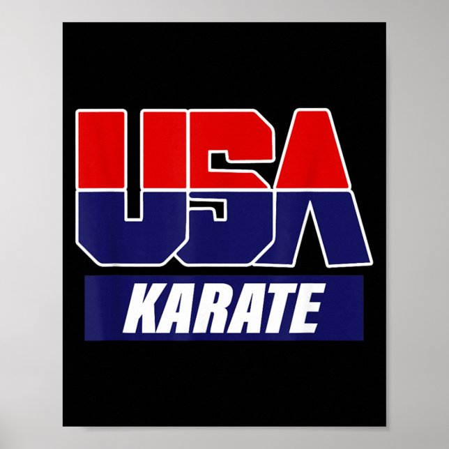 Affiche Arts martiaux de karaté 2021 Équipe USA (Devant)