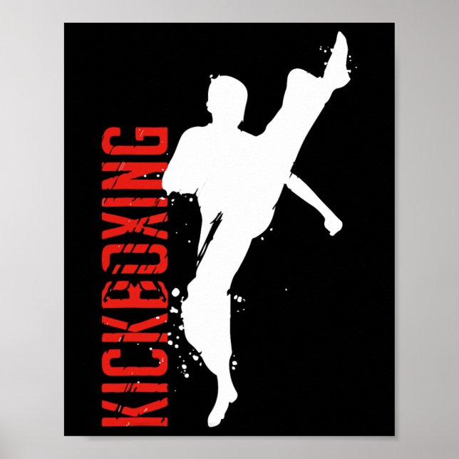 Affiche Arts martiaux de kickboxing (Devant)