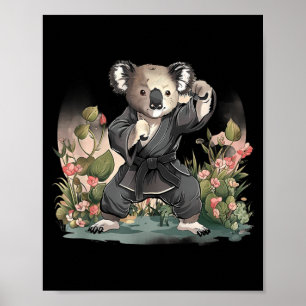Affiche Arts martiaux de koala de karaté MMA Taekwondo
