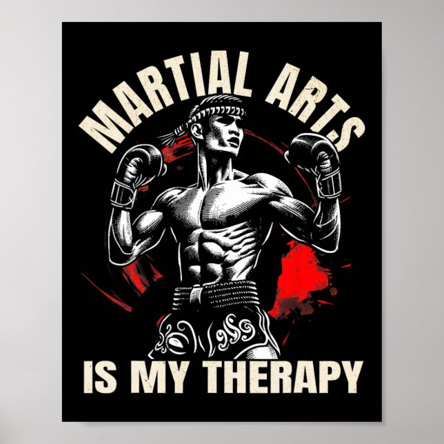 Affiche Arts Martiaux est ma thérapie - Karate1 (Devant)
