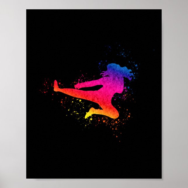 Affiche Arts Martiaux Féminins, Coup De Feu, Coup De Peint (Devant)