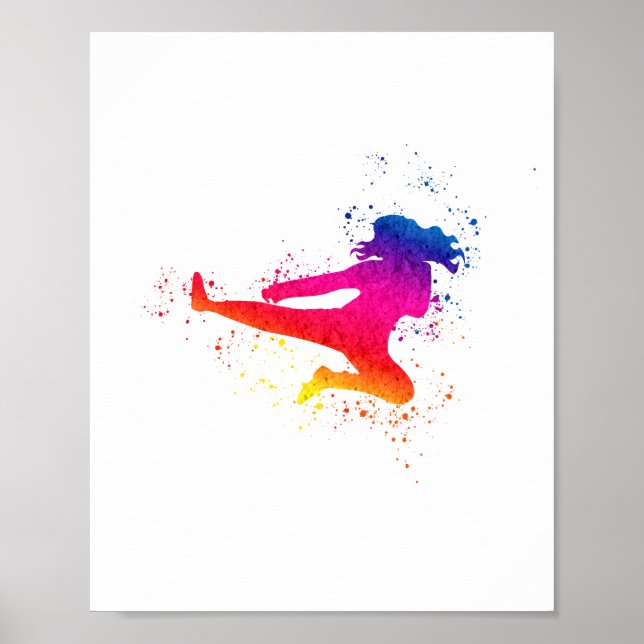 Affiche Arts Martiaux Féminins, Coup De Feu, Coup De Peint (Devant)
