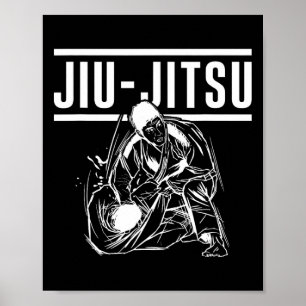 Affiche Arts martiaux Ju Jutsu Ceinture d'arts martiaux ja