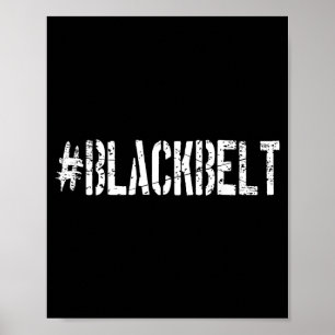 Affiche Arts Martiaux Karaté Ceinture Noire