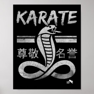 Affiche Arts martiaux Karaté Cobra