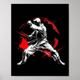 Affiche Arts martiaux Karate Fan Design Mixed martial art 