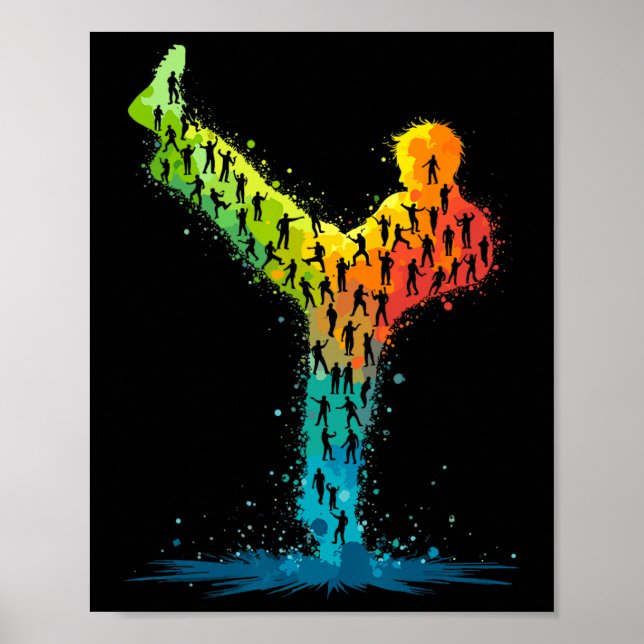 Affiche Arts martiaux Karate Fighter (Devant)