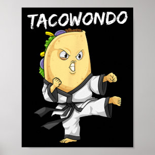 Affiche Arts martiaux Tacowondo Taco Taekwondo