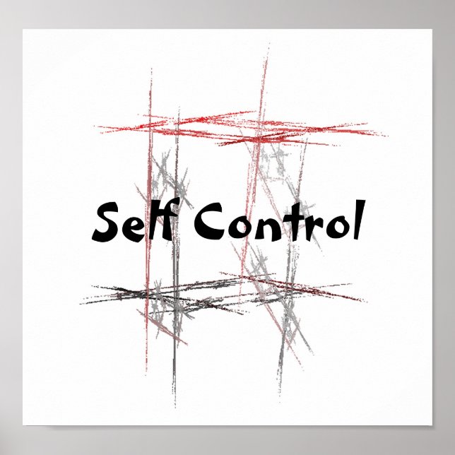 Affiche Arts Martiaux Taekwondo Tenets Self Control (Devant)