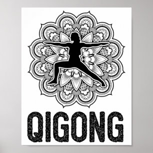 Affiche Arts martiaux Tai Chi Yoga méditation Qigong Yin Y