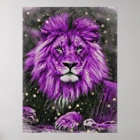 *~* Artsy + Abstrait Art celestial LION AP23