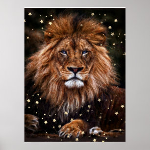 Affiche *~* Artsy AP23 Artiste Céleste Mystique LION P
