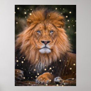 Affiche *~* Artsy AP23 Artistique Céleste LION Brown