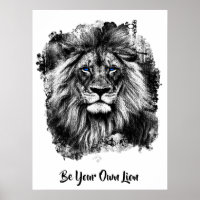 *~* Artsy AP23 Peinture artistique LION D'ARGENT