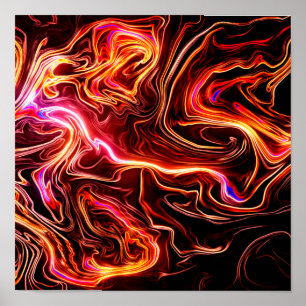 Affiche Artsy Swirls Design