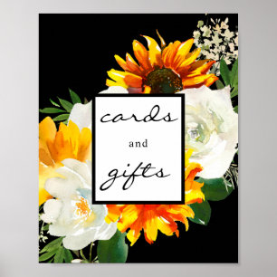 Affiche Artsy Tournesol Floral Cartes & Cadeaux Signal Noi
