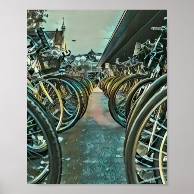 Affiche artwork cyclable vintage (Devant)