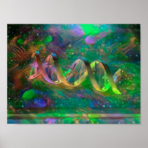 Affiche Artwork de brins d'ADN