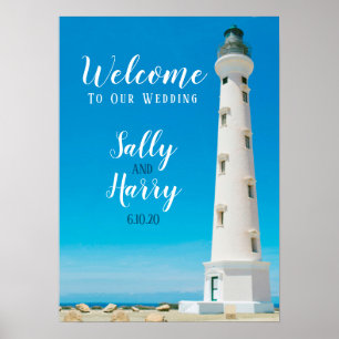 Affiche Aruba Lighthouse Destination Wedding Personalized
