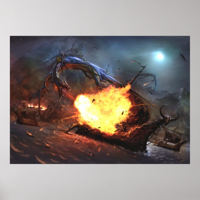 Affiche Arx Draconis Attaqué (Devant)