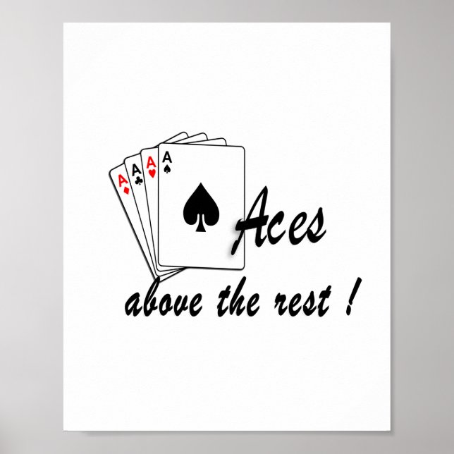 Affiche As au-dessus du reste blanc (Devant)