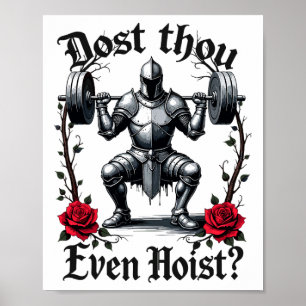 Affiche As-Tu Même Faire Chevalier Haltérophile Entraîneme