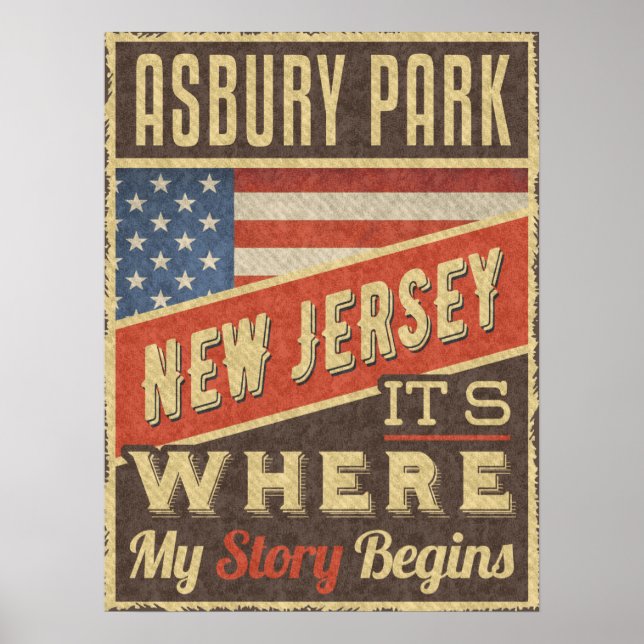 Affiche Asbury Park New Jersey (Devant)