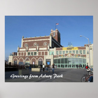 Affiche Asbury Park NJ Paramount Theatre & Convention Hall