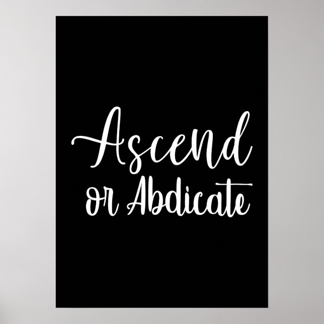 Affiche Ascend - Gym Hustle succès motivation (Devant)