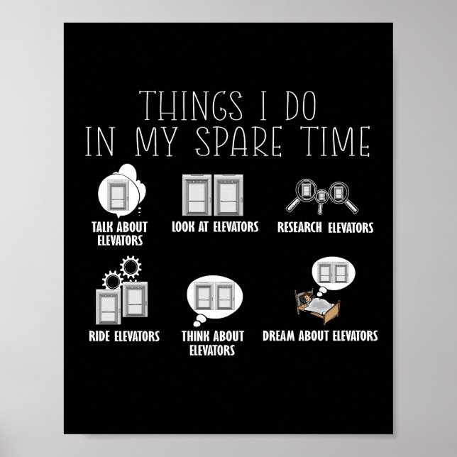 Affiche Ascenseur de construction ascenseur mécanique asce (Devant)