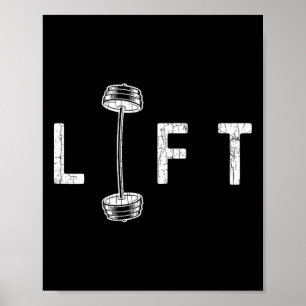 Affiche Ascenseur Gym amusant Inspirant Motivational Graph