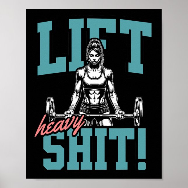 Affiche Ascenseur Lourd 2 Drôle Gym entraînement Tee Power (Devant)