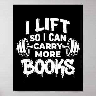 Affiche Ascenseur peut transporter plus de livres amateur 