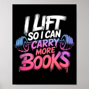 Affiche Ascenseur peut transporter plus de livres amateurs