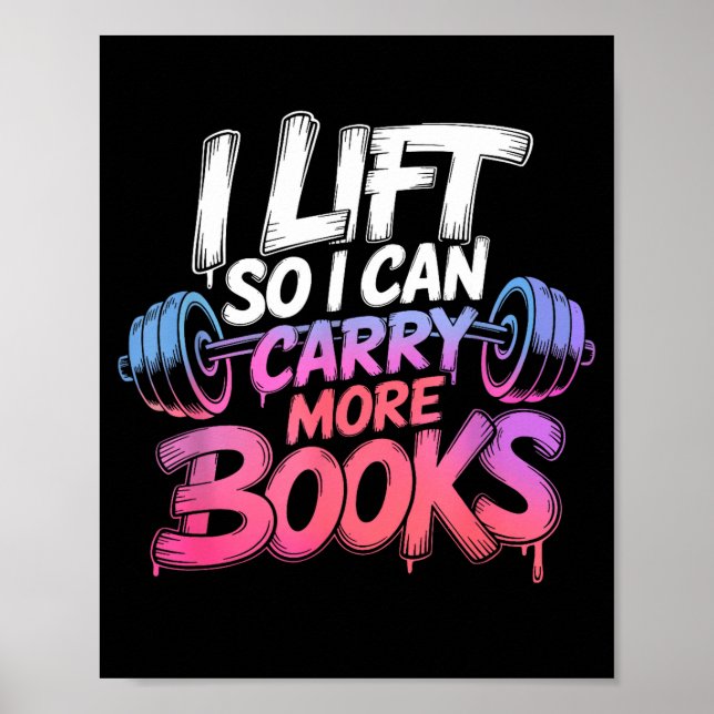 Affiche Ascenseur peut transporter plus de livres amateurs (Devant)