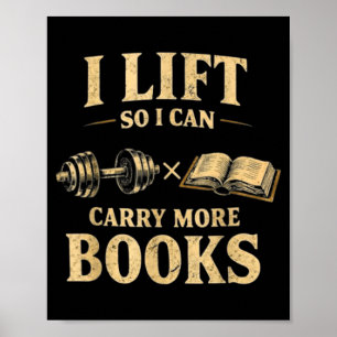 Affiche Ascenseur peut transporter plus de livres amateurs
