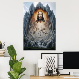 Affiche Ascension Divine : Le Seigneur Est Mon Rocher