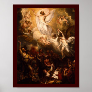 Affiche Ascension du Christ avec les anges