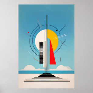 Affiche Ascension géométrique, vers l'équilibre cosmique