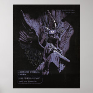 Affiche Ascension refusée - Techno-Goth Street Design