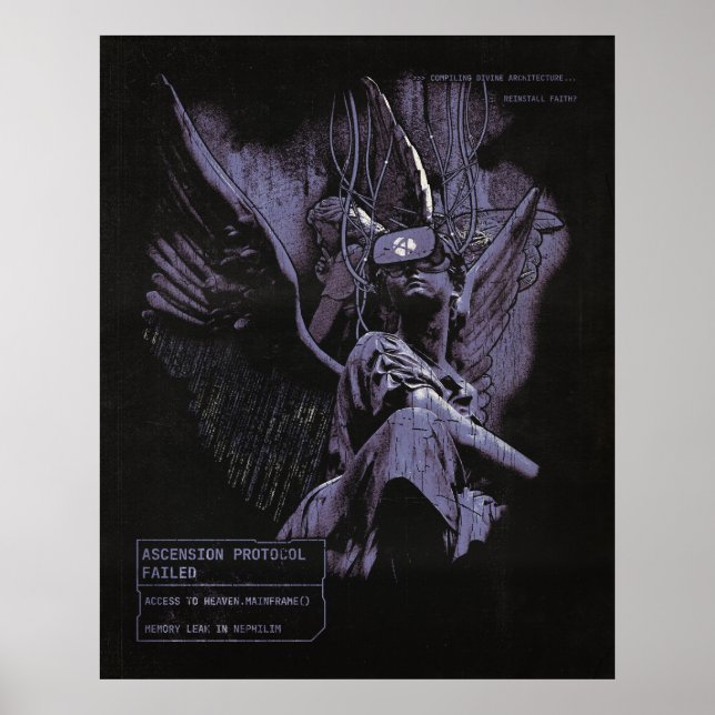 Affiche Ascension refusée - Techno-Goth Street Design (Devant)